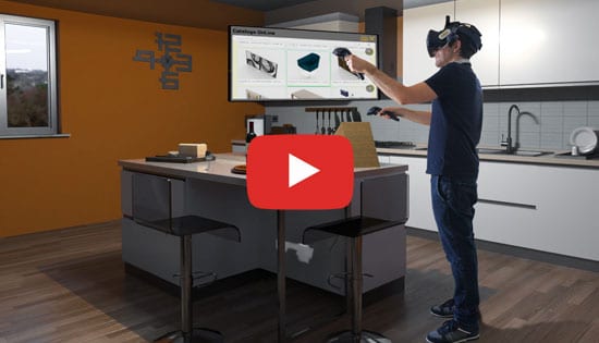 Il controllo del progetto di un ristorante con la realtà virtuale immersiva