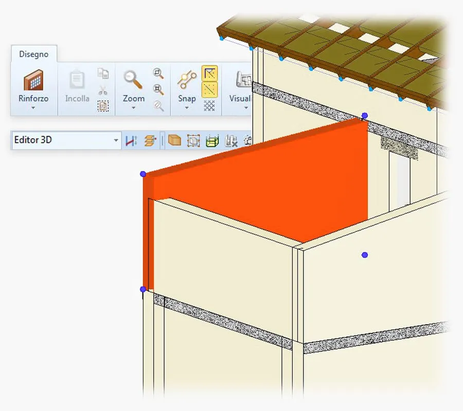 Modelli con input ad oggetti parametrici strutture in muratura tradizionale o armata | EdiLus-MU | ACCA Software