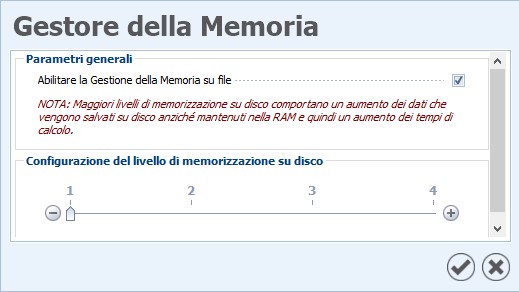 Gestione memoria | Novità EdiLus