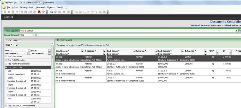 Rilevazione dei costi | Impresus | ACCA software