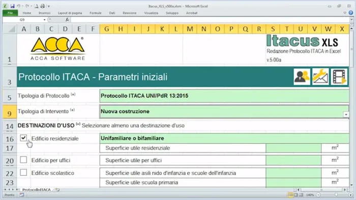 Video software free protocollo Itaca | Itacus XLS | ACCA software