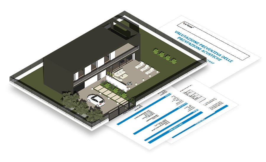 Relazione tecnica, Certificazione acustica Previsionale e relazione di Comfort Acustico