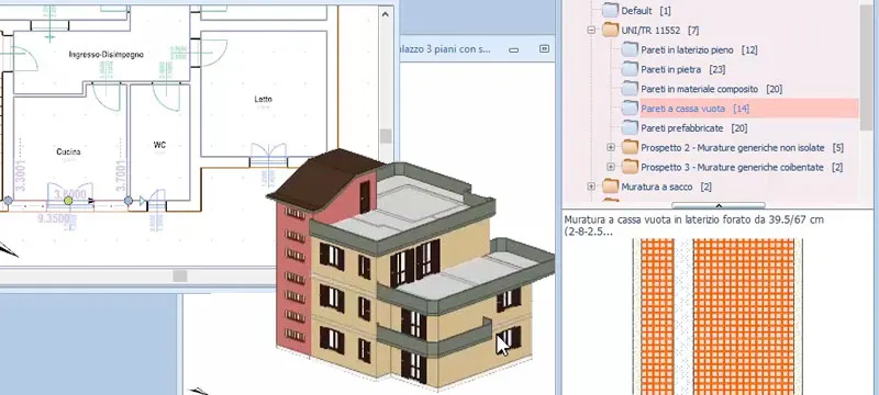 Progettazione 2D/3D del modello energetico | TerMus CE | ACCA software