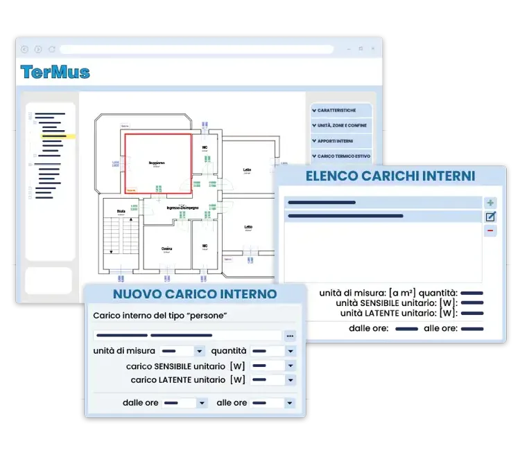 Software tabelle calcolo carichi termici | TerMus-E | ACCA software