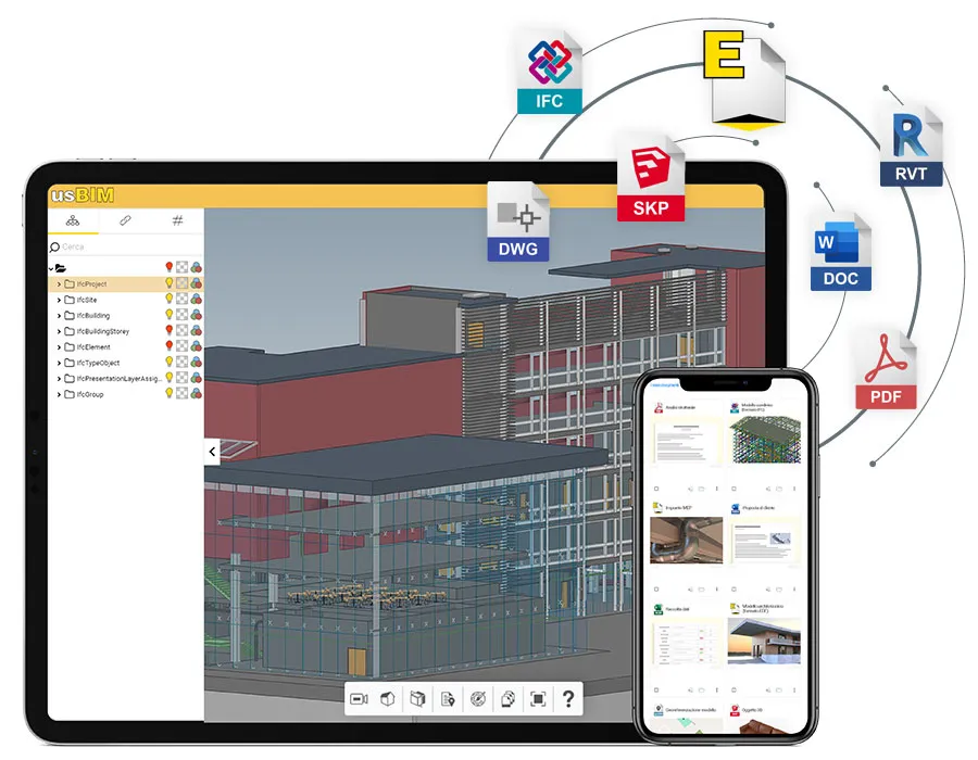 Collabori in real-time con il tuo team direttamente sul modello e lo condividi sul cloud di usBIM | usBIM.editor | ACCA software