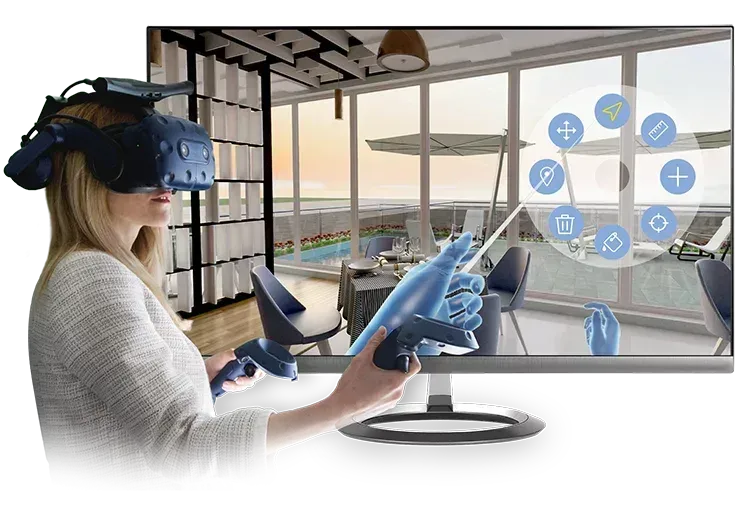 Immersive Virtual Reality: Navigieren Sie durch das Projekt und ändern Sie es in Echtzeit | ACCA software