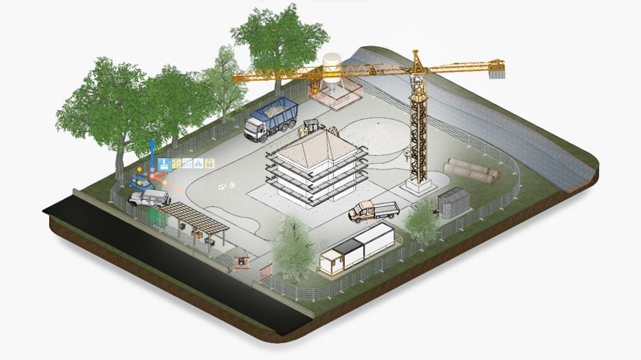 BIM modeling of construction site safety | CerTus HSBIM | ACCA Software