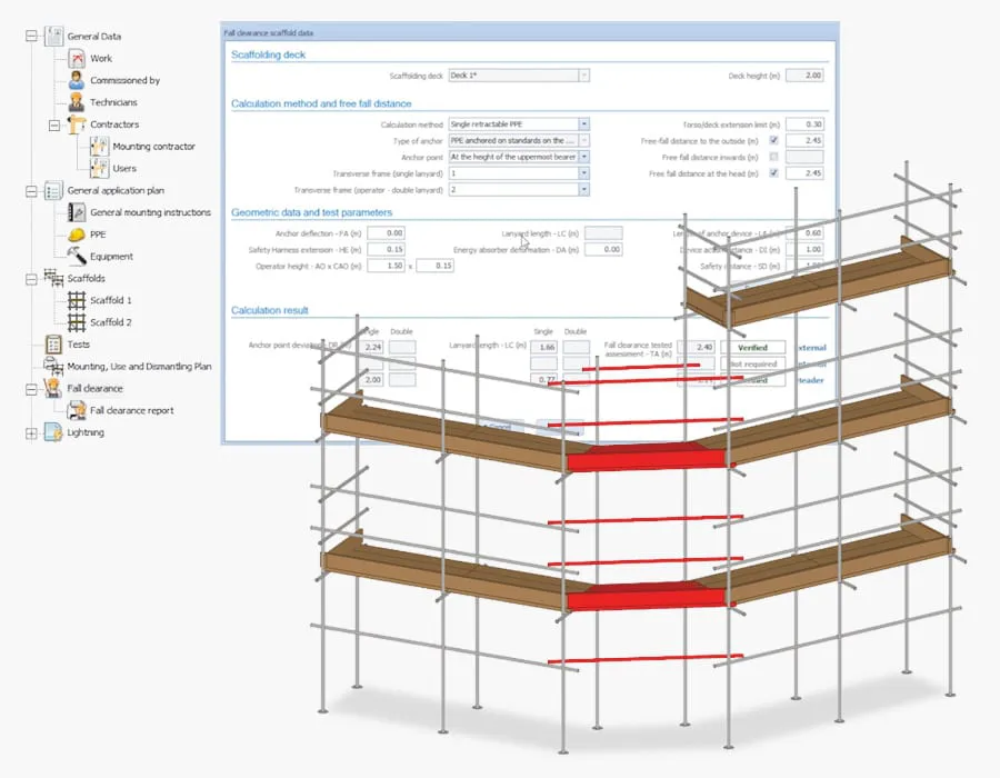 Advanced functions for scaffolding design | CerTus SCAFFOLDING | ACCA software