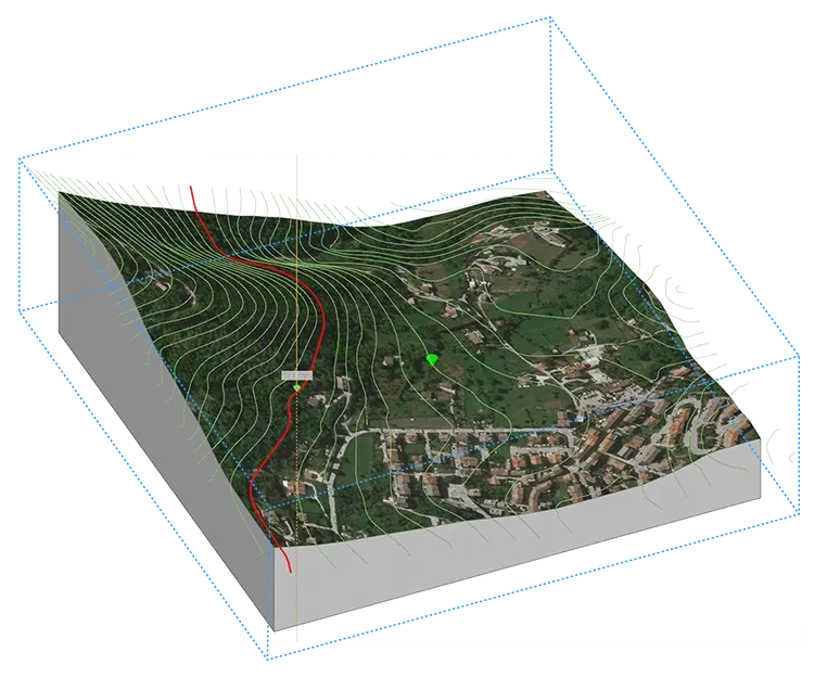 3D landscape design software to deal garden design and digital terrain modelling | Edificius LAND | ACCA software