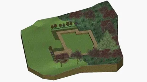Modelo digital terreno con movimientos de tierra organizados por niveles | Edificius | ACCA software