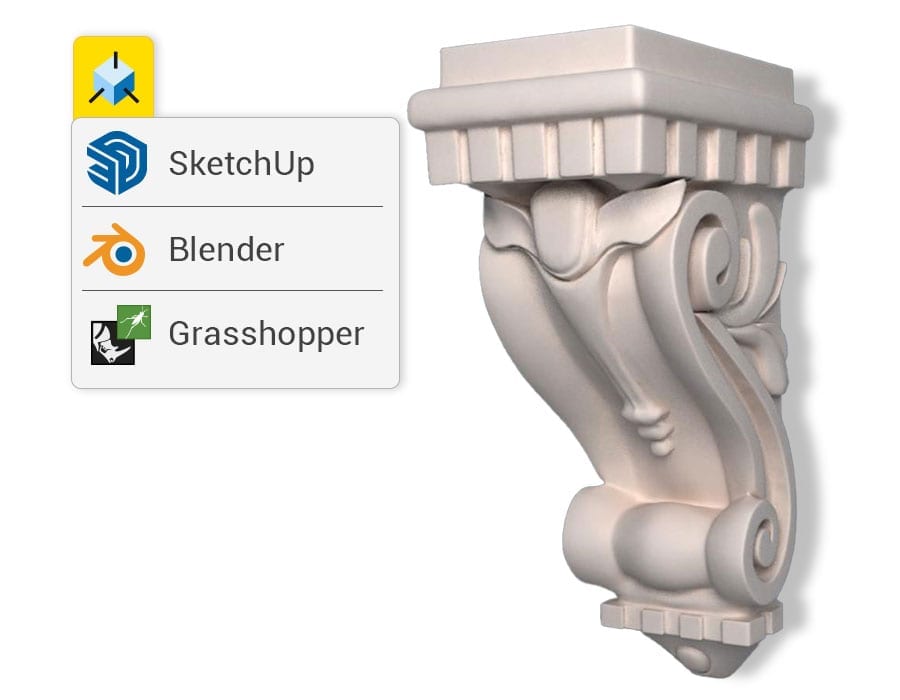 Desenhe elementos arquitetônicosimportando objetos 3D | Edificius | ACCA software