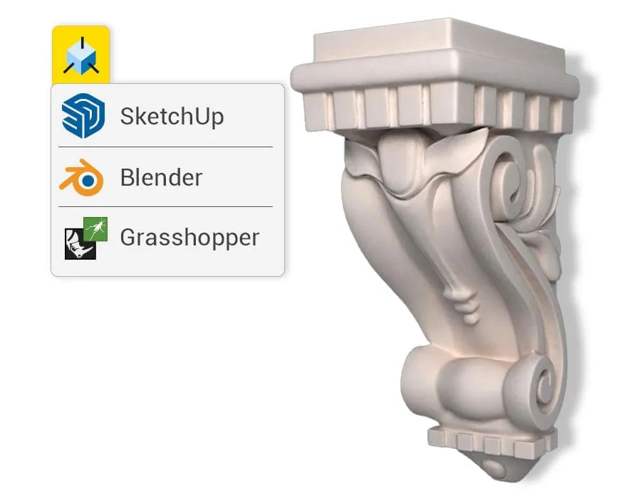 Dessinez éléments architecturaux en important des objets 3D | Edificius | ACCA software