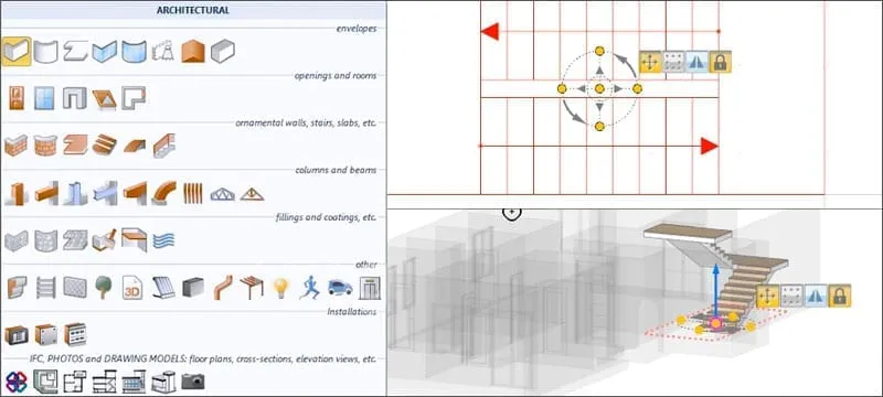 Conception architecturale 3D par objets BIM paramétriques spécifiques | Edificius | ACCA software
