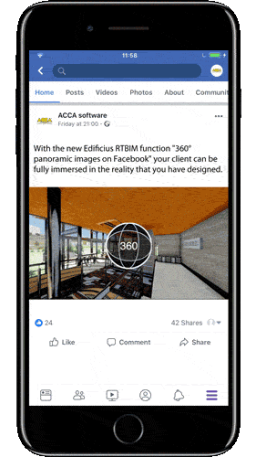 Facebook 360° | Edificius+RTBIM | ACCA software