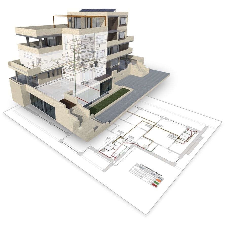 Print drawing models legends schedules and cost estimate data from the MEP model | Edificius MEP | ACCA software
