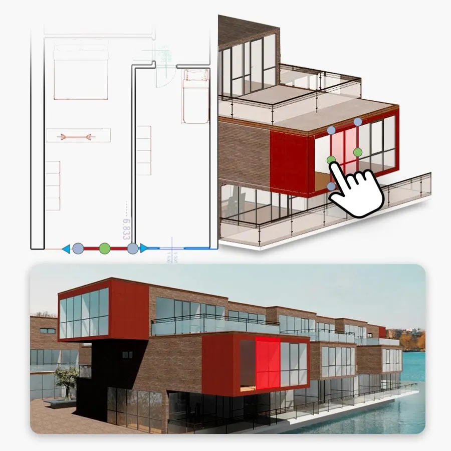 Real-Time Rendering und Architektonischer Entwurf | Edificius+RTBIM | ACCA Software