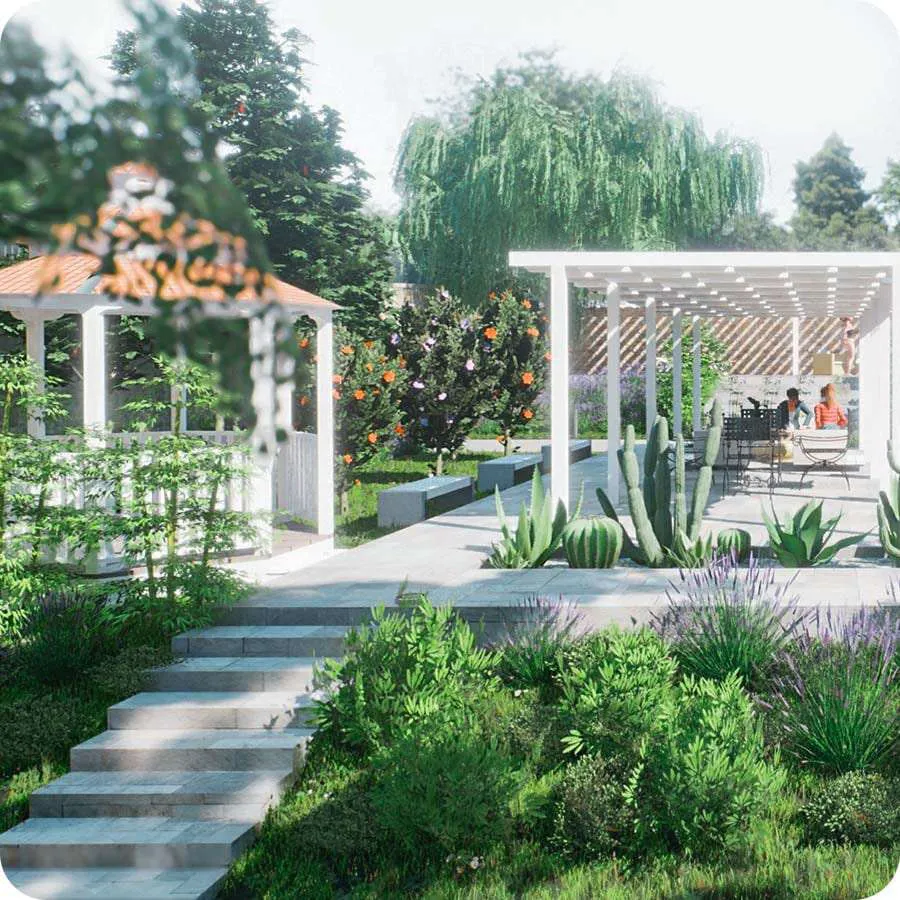 RTBIM für die Gestaltung von Gärten und Außenanlagen | Edificius+RTBIM | ACCA Software