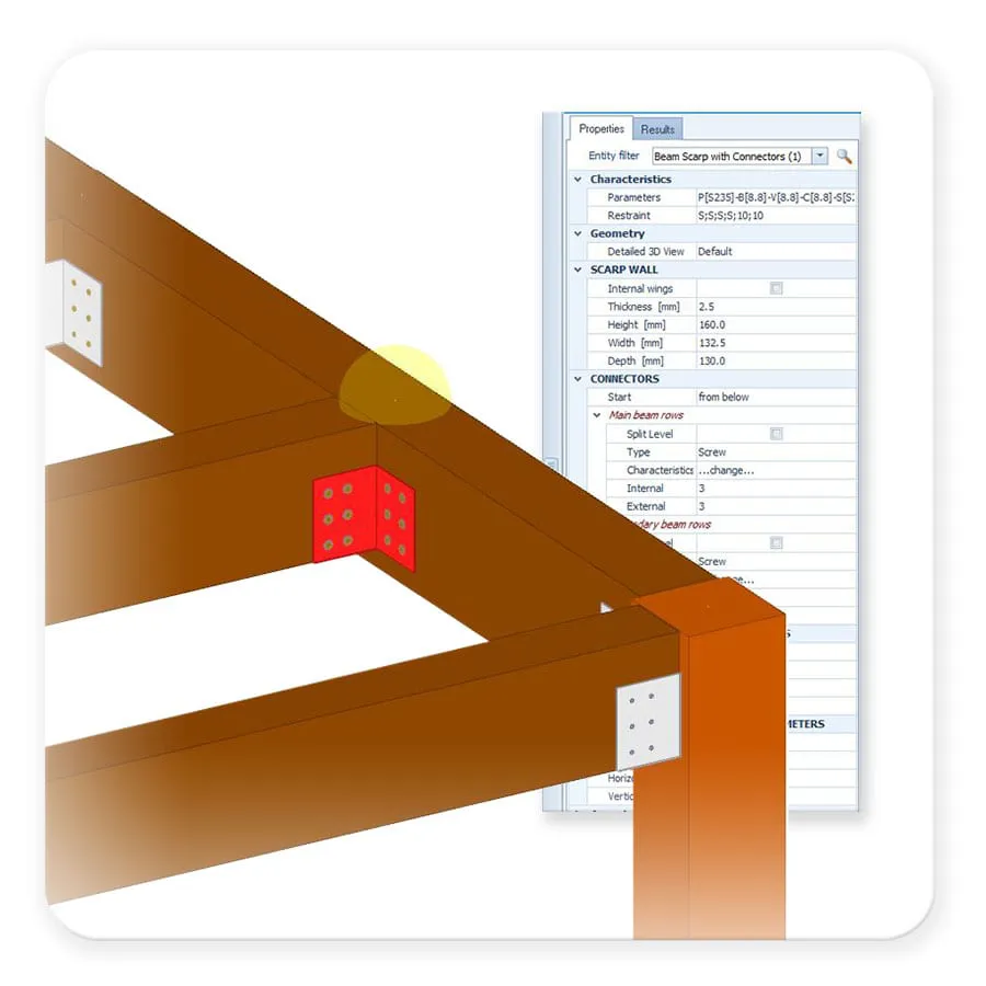 Design and calculate solid wood and glulam elements | EdiLus CONCRETE | ACCA software