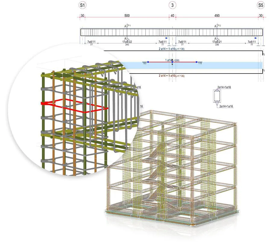 Design, customization and 3D visualization of reinforcements | EdiLus CONCRETE | ACCA software