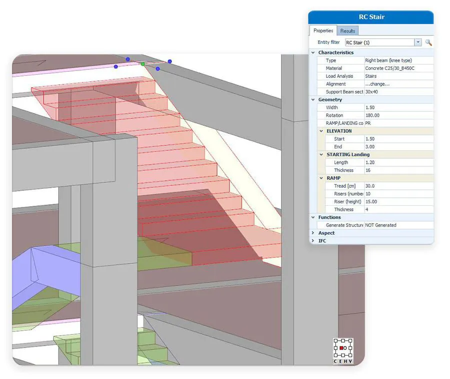 Modellierung der Struktur im Grundriss oder in 3D mit BIM-Objekten intelligenten | EdiLus CONCRETE | ACCA software