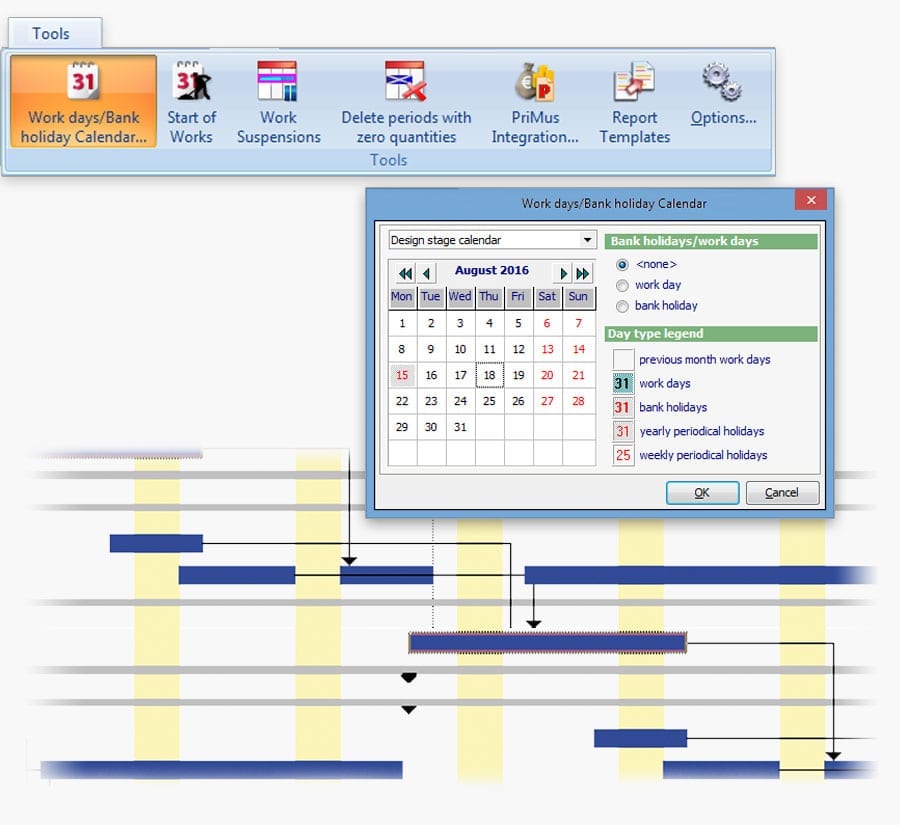 Project timing and scheduling software | PriMus KRONO | ACCA software