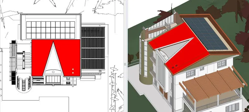 Integration of photovoltaic system with BIM model and architectural project | Solarius PV | ACCA software