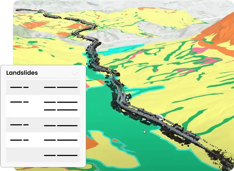 GeoAI for analysing natural hazards in infrastructure | usBIM.geotwin | ACCA software