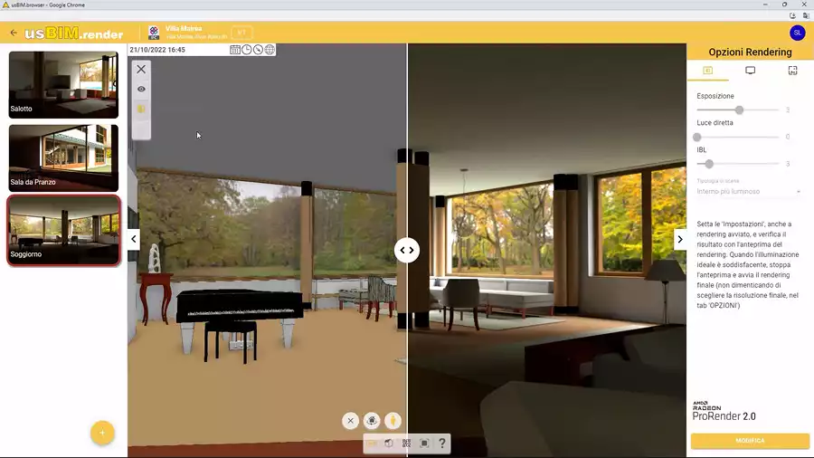 Programa Render 3D online - Vídeo de vista previa | usBIM.render | ACCA software