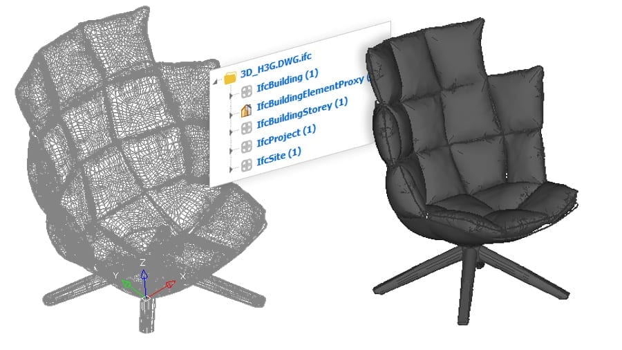 Convert 3D models to the IFC file format | usBIM.viewer+ | ACCA software