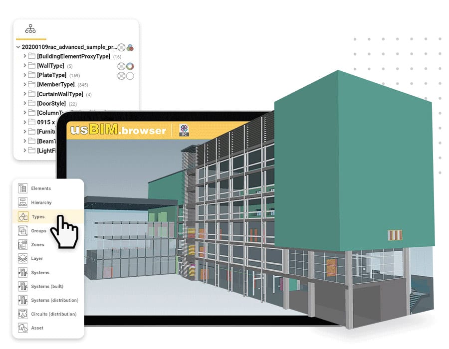 3D BIM viewer for large files with unbeatable speed | usBIM.broswer | ACCA software