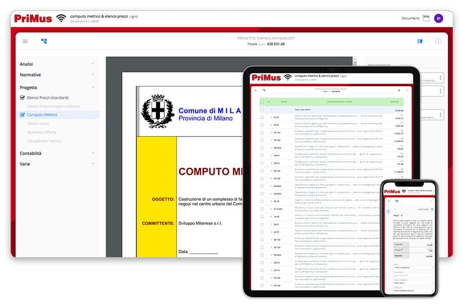 Administras de manera colaborativa presupuestos y cuadros de precios directamente en línea | PriMus on-line | ACCA software