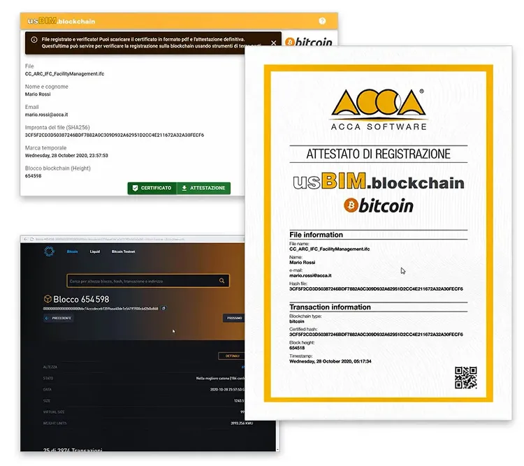 Ensure transparency and certainty of building and construction processes and BIM model data | usBIM.blockchain | ACCA software