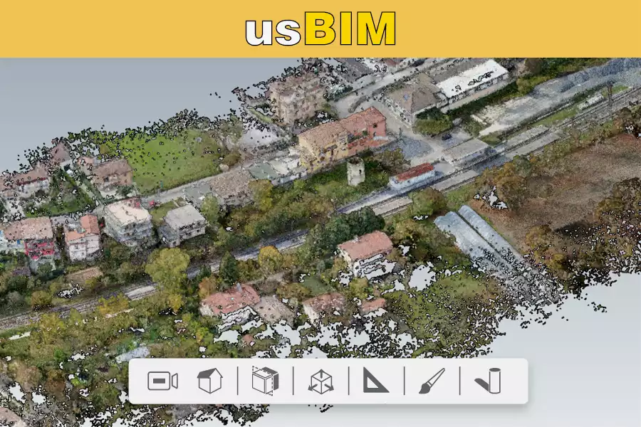 Vision 3D a partir nuage de points | usBIM.poincloud | ACCA software