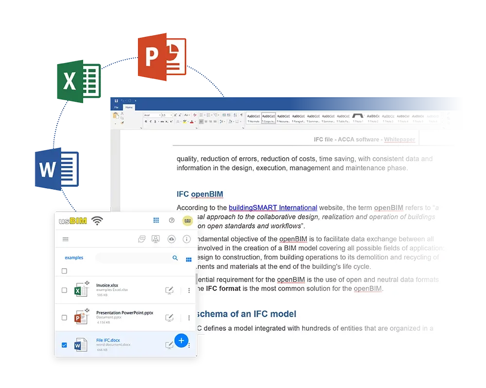 Microsoft Office editor online | usBIM.office | ACCA software